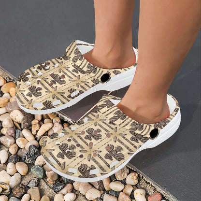 Native American Themed Design Print Unisex Clogs Shoes