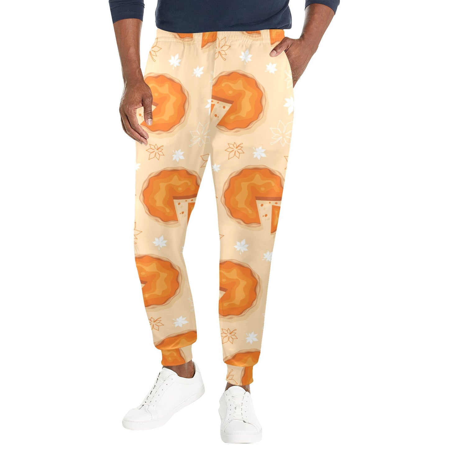 Pie Pattern Print Design A01 Men's Casual Track Pants