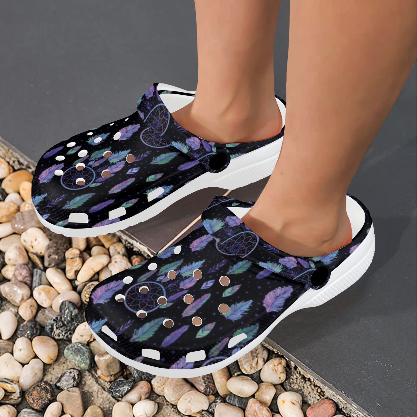 Dream Catcher Tribal Design Unisex Clogs Shoes