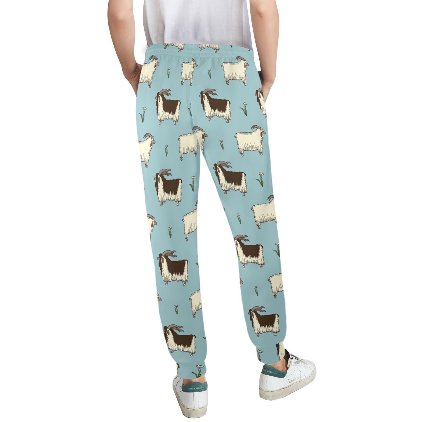 Goat Pattern Print Design 02 Women's Casual Track Pants