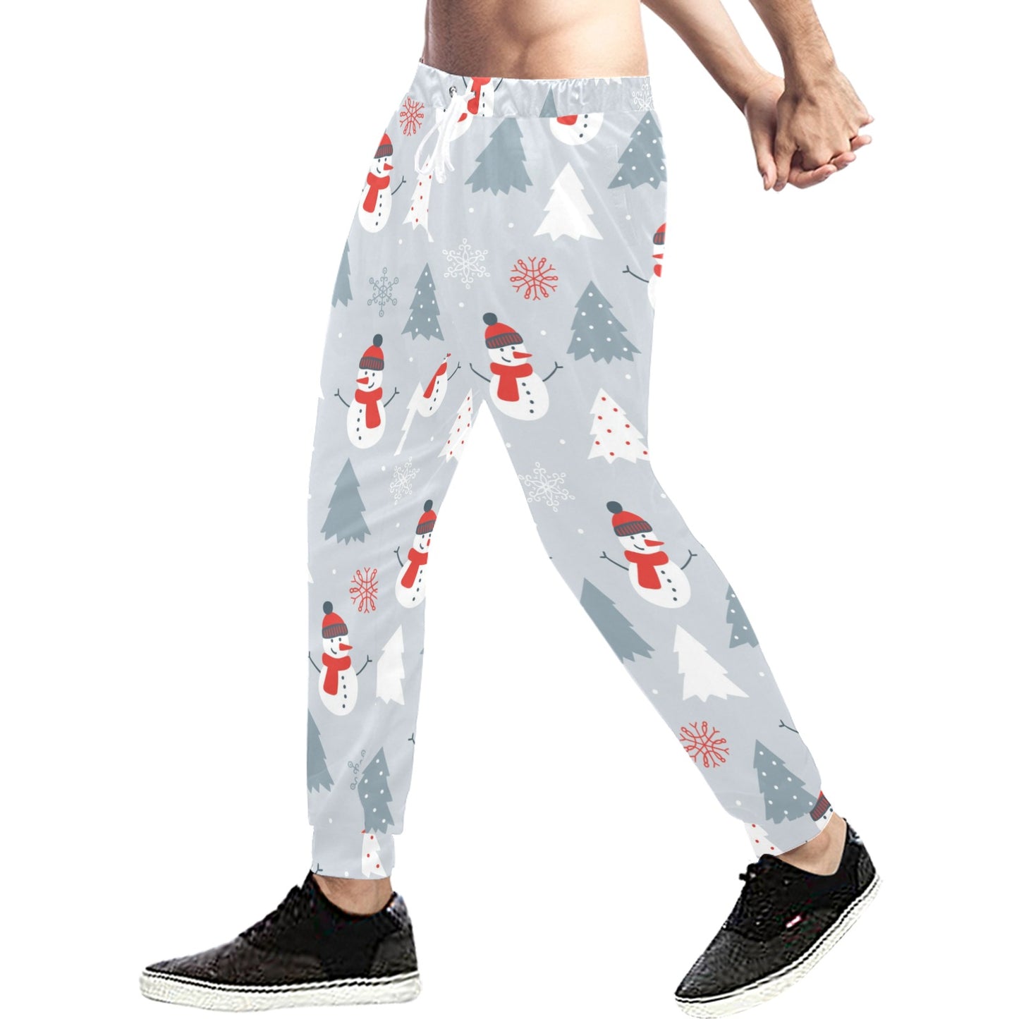 Snowman Print Design LKS302 Men's Sweatpants