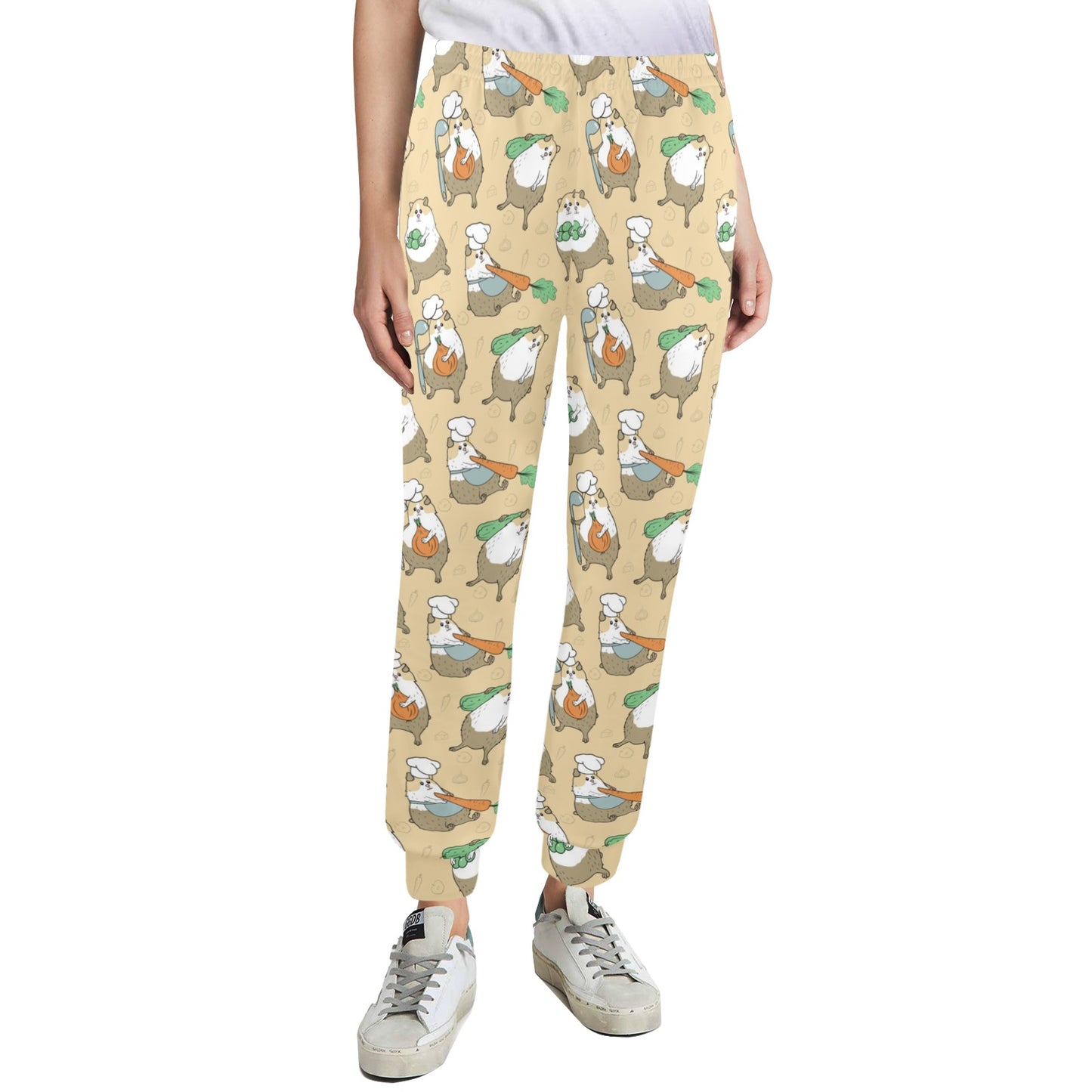 Guinea Pig Print Design LKS401 Women's Casual Track Pants