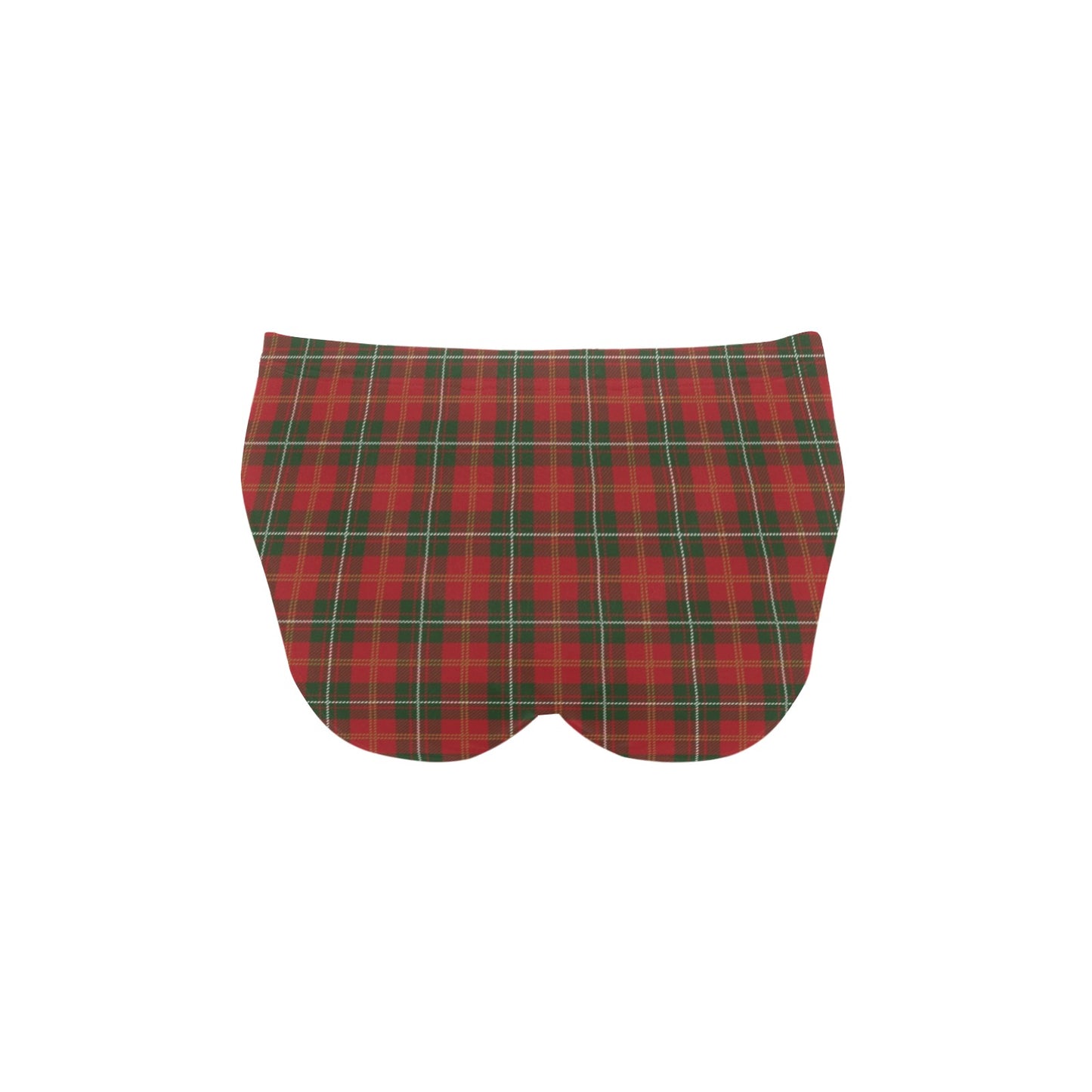 Holiday Tartan Plaid Pattern Men's Swimming Briefs