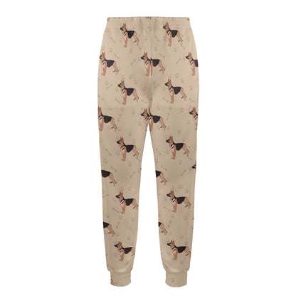 German Shepherd Design Print Pattern JJ0256 Men's Casual Track Pants