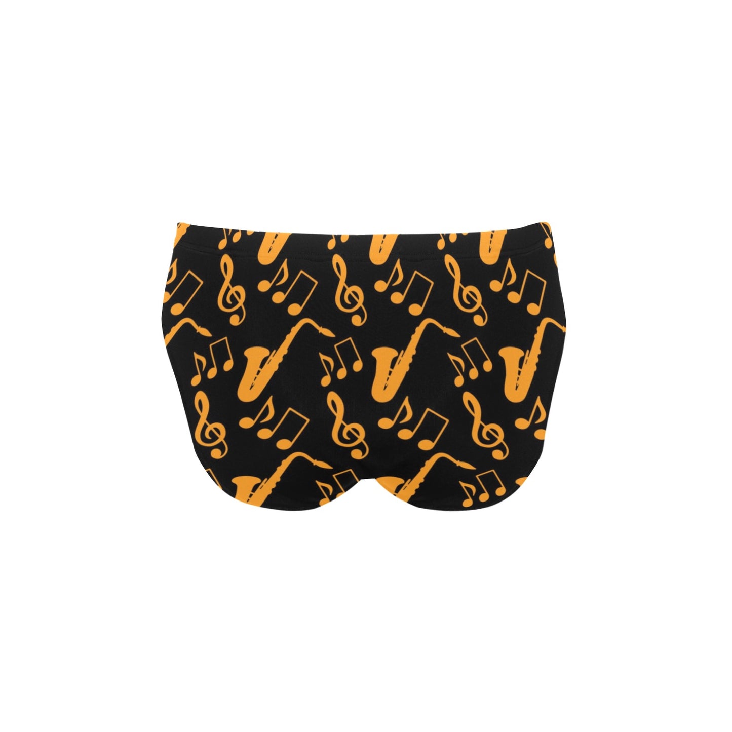 Saxophone Pattern Print Design 02 Men's Swimming Briefs
