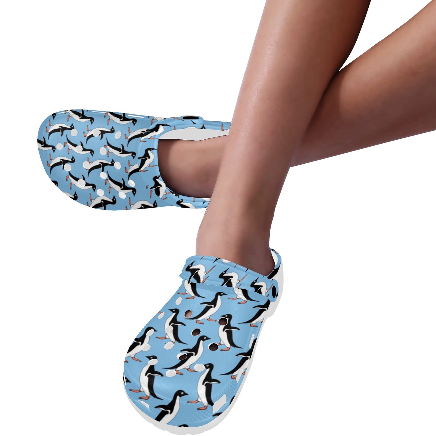 Penguin Dance Pattern Unisex Clogs Shoes