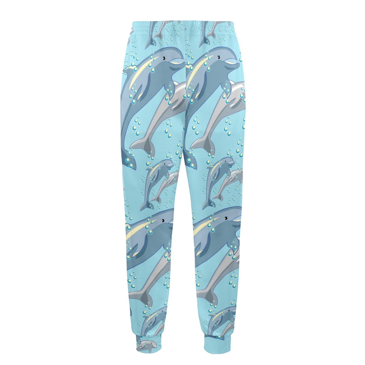 Dolphin Print Pattern Men's Casual Track Pants