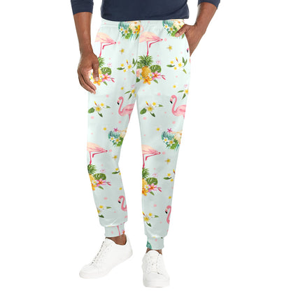Flamingo Sweet Pattern Men's Casual Track Pants