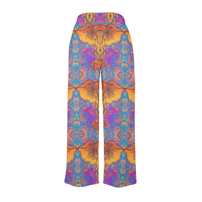Gold Elephant Indian Women's Wide Leg Lounge Pants