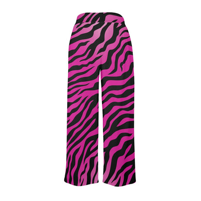 Pink Zebra Women's Wide Leg Lounge Pants