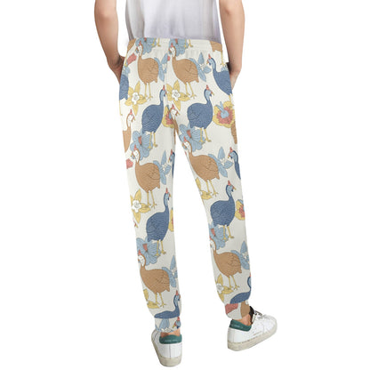Guinea Fowl Pattern Print Design 01 Women's Casual Track Pants
