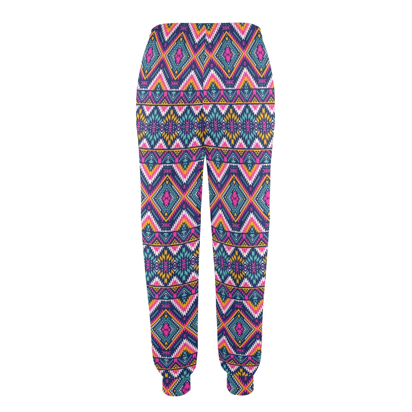 Indian Navajo Pink Themed Design Print Women's Casual Track Pants