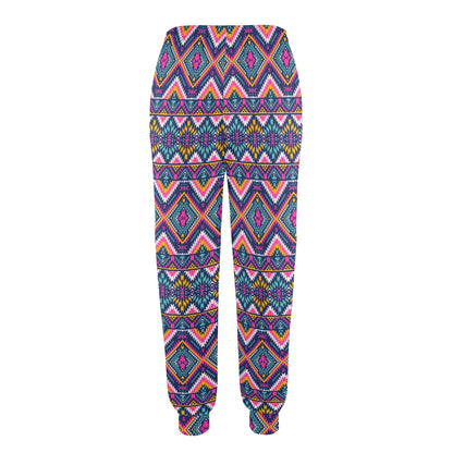 Indian Navajo Pink Themed Design Print Women's Casual Track Pants