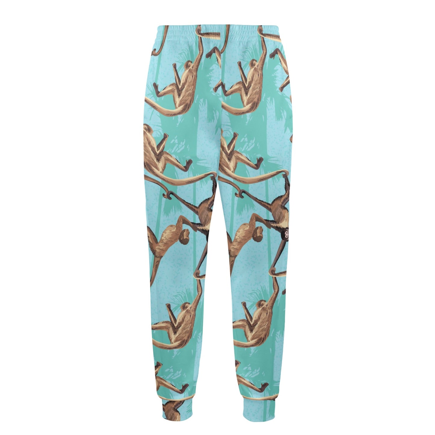 Monkey Pattern Print Design 04 Men's Casual Track Pants