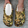 Camo Realistic Tree Forest Texture Print Unisex Clogs Shoes