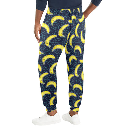 Banana Pattern Print Design BA09 Men's Casual Track Pants