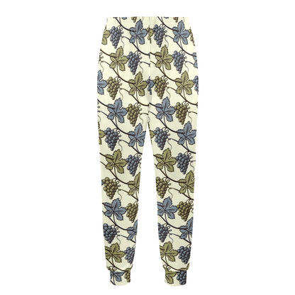 Grape Pattern Print Design GP03 Men's Casual Track Pants