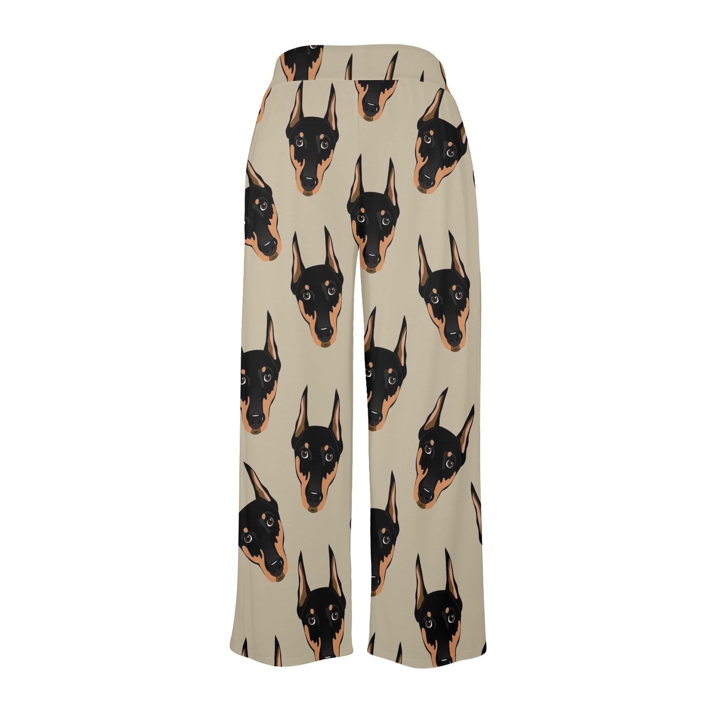 Doberman Pinschers Design Print Pattern JJ0114 Women's Wide Leg Lounge Pants