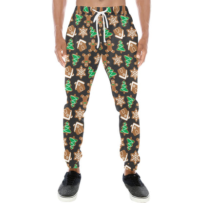 Gingerbread Pattern Print Design 02 Men's Sweatpants