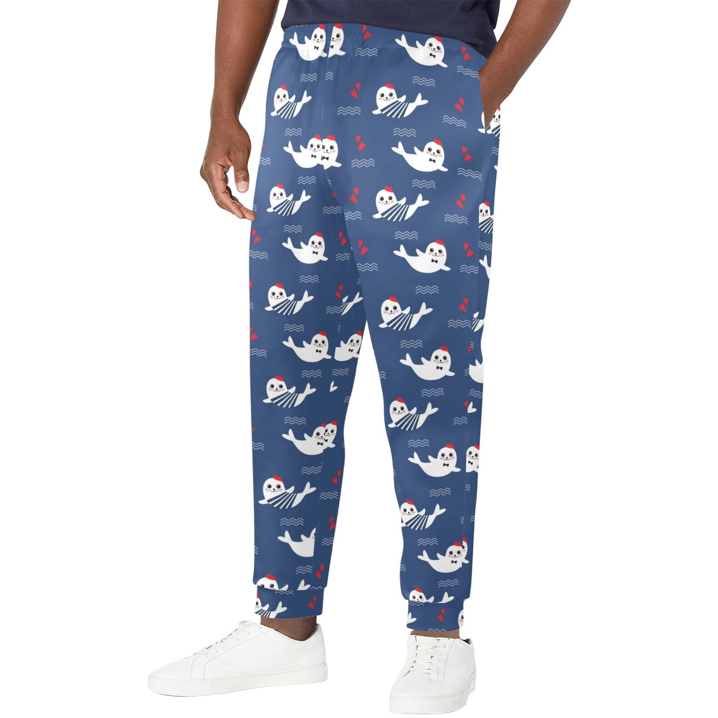Sea Lion Print Design LKS403 Men's Casual Track Pants