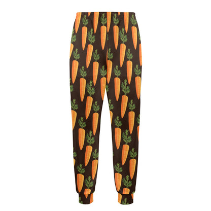 Carrot Pattern Print Design 06 Men's Casual Track Pants