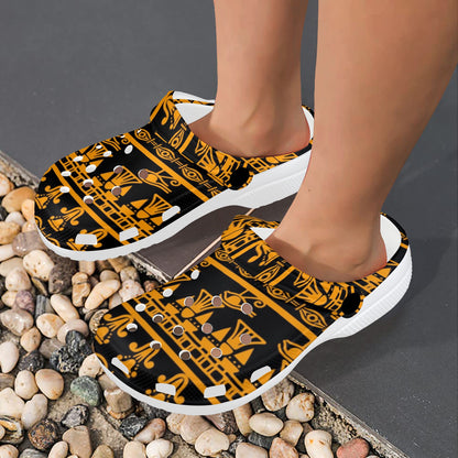 Eye of Horus Tribal Egypt Pattern Unisex Clogs Shoes