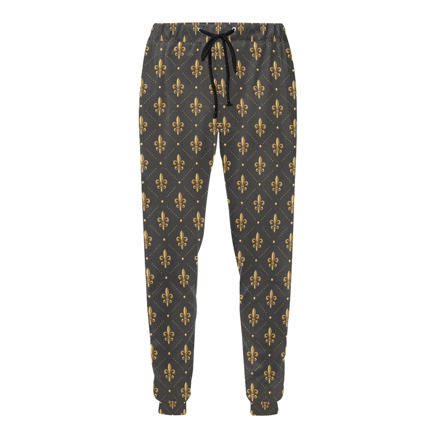 Fleur De Lis Print Design LKS402 Men's Sweatpants
