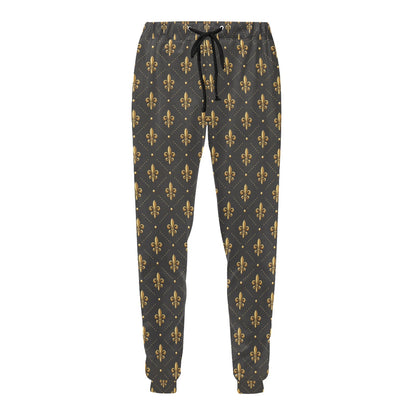 Fleur De Lis Print Design LKS402 Men's Sweatpants