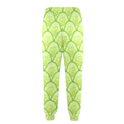 Cucumber Pattern Print Design CC04 Men's Casual Track Pants