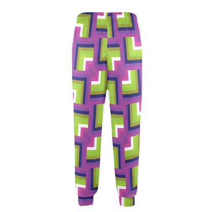 Optical illusion Pattern Print Design A05 Men's Casual Track Pants