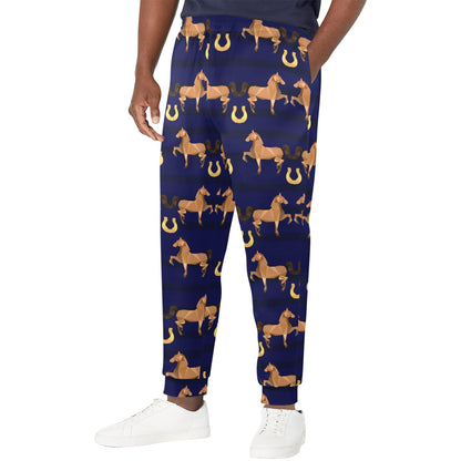 Horse Luxury Themed Pattern Print Men's Casual Track Pants