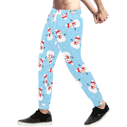 Snowman Print Design LKS305 Men's Sweatpants