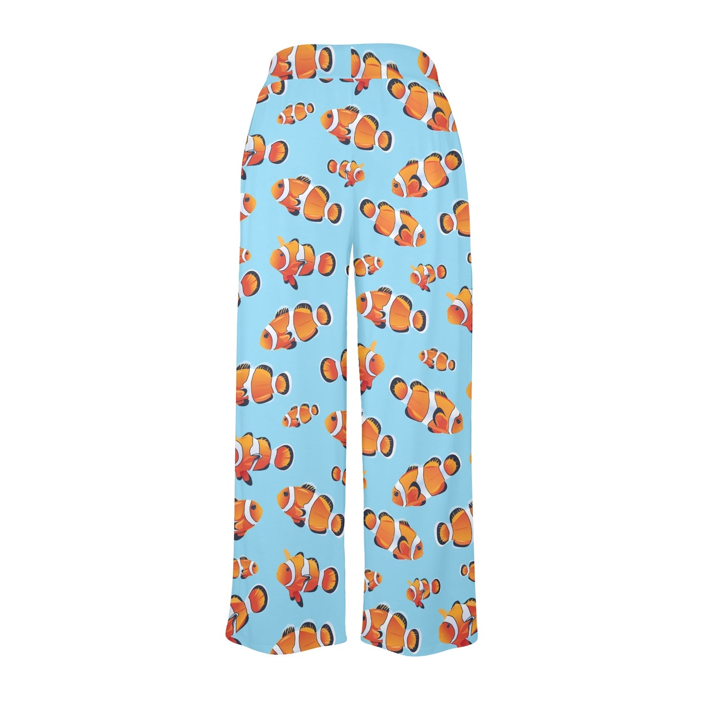 Clownfish Pattern Print Design 01 Women's Wide Leg Lounge Pants