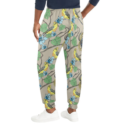 Parakeet Pattern Print Design A02 Men's Casual Track Pants