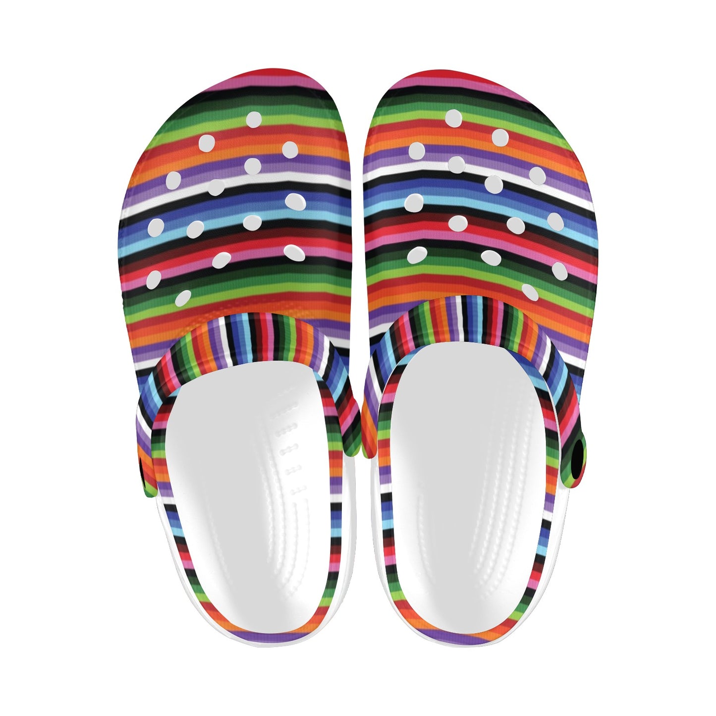 Serape Design Unisex Clogs Shoes