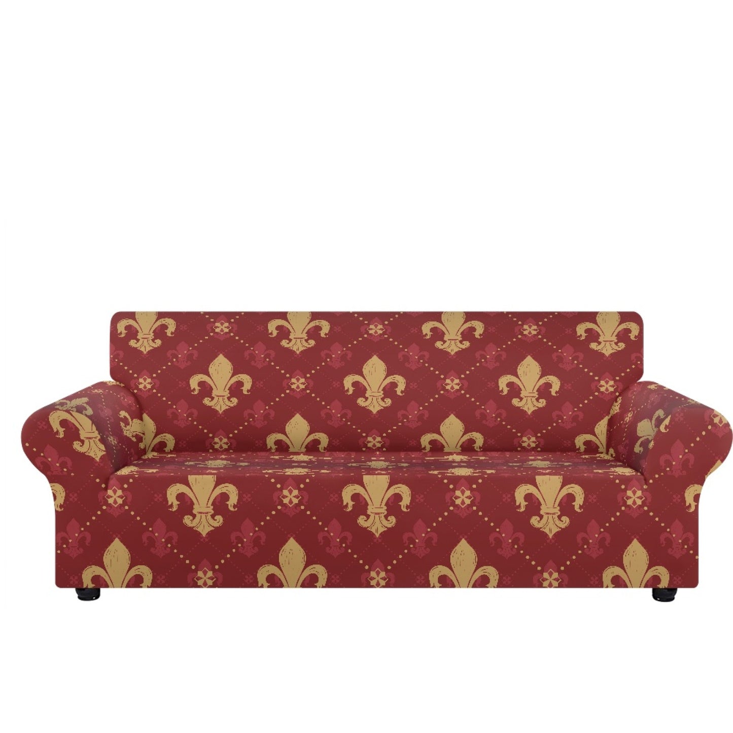 Fleur de lis print design LKS401 Sofa Slipcover