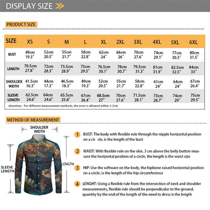 Sea turtle Underwater Themed Men's Long Sleeve Dress Shirt