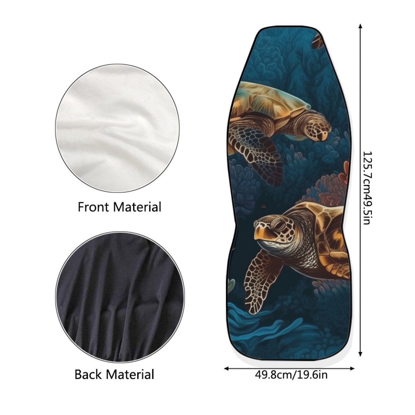 Sea turtle Underwater Themed Car Seat Covers