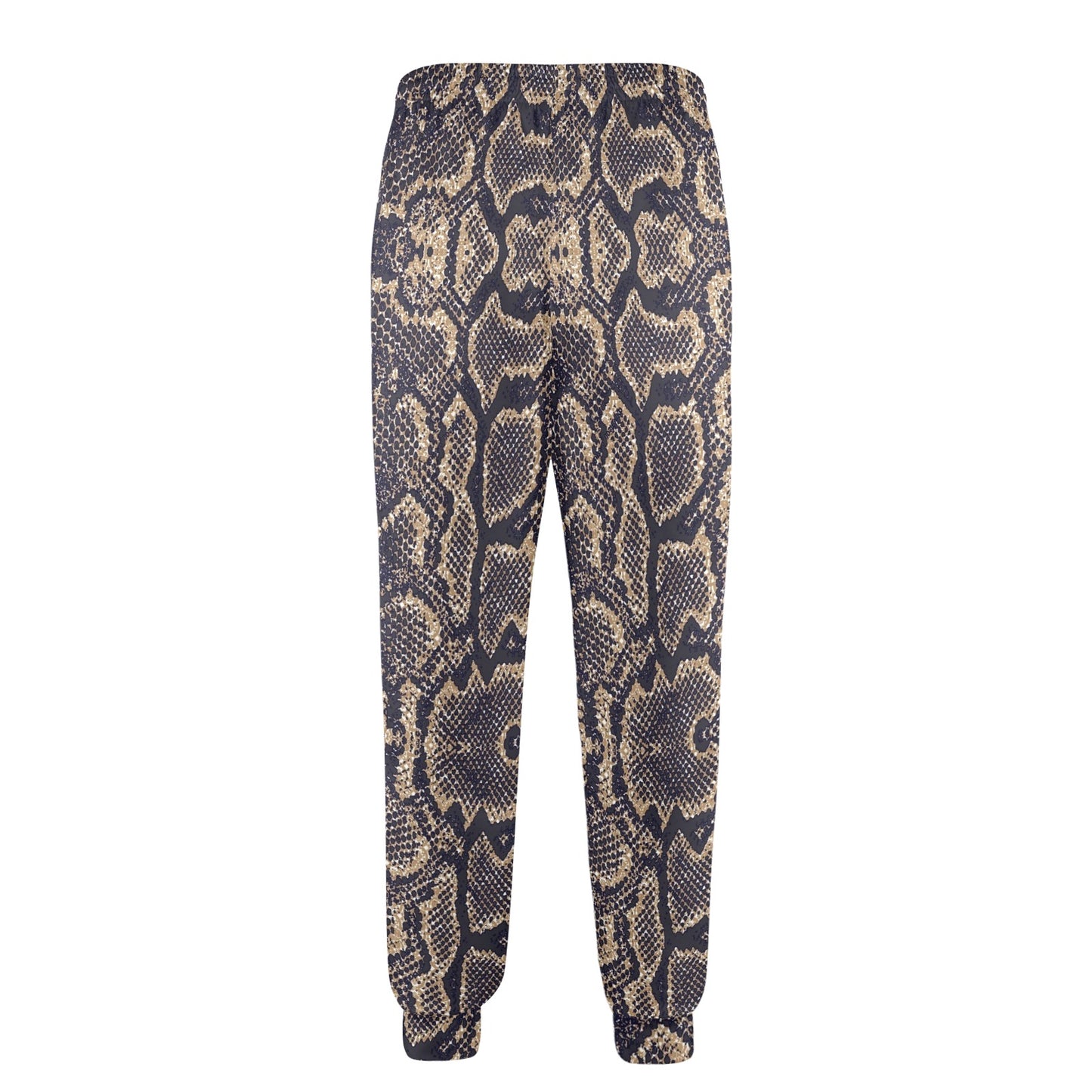Snake Skin Pattern Print Men's Casual Track Pants