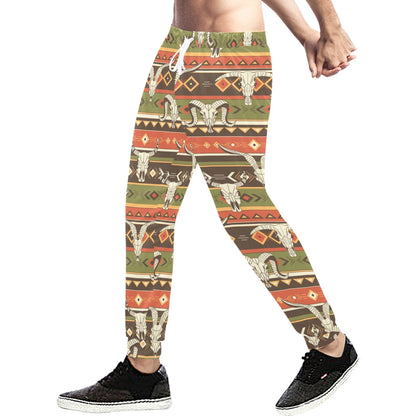 American indian Skull Animal Men's Sweatpants