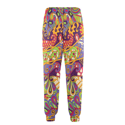 Funky Retro Pattern Print Design A04 Men's Casual Track Pants