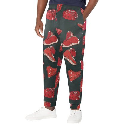 Meat Pattern Print Design 01 Men's Casual Track Pants