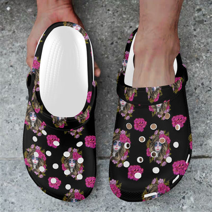Day of the Dead Makeup Girl Unisex Clogs Shoes