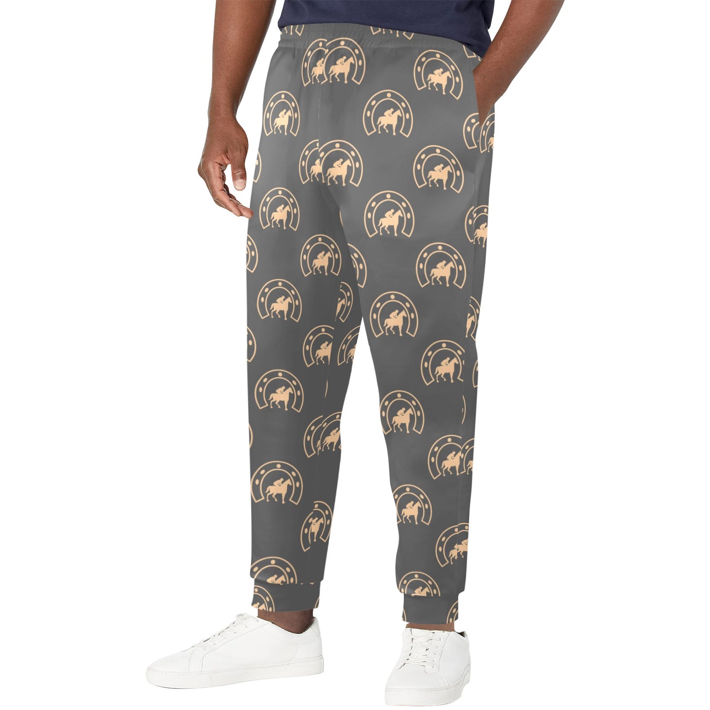 Horseshoe Print Design LKS306 Men's Casual Track Pants