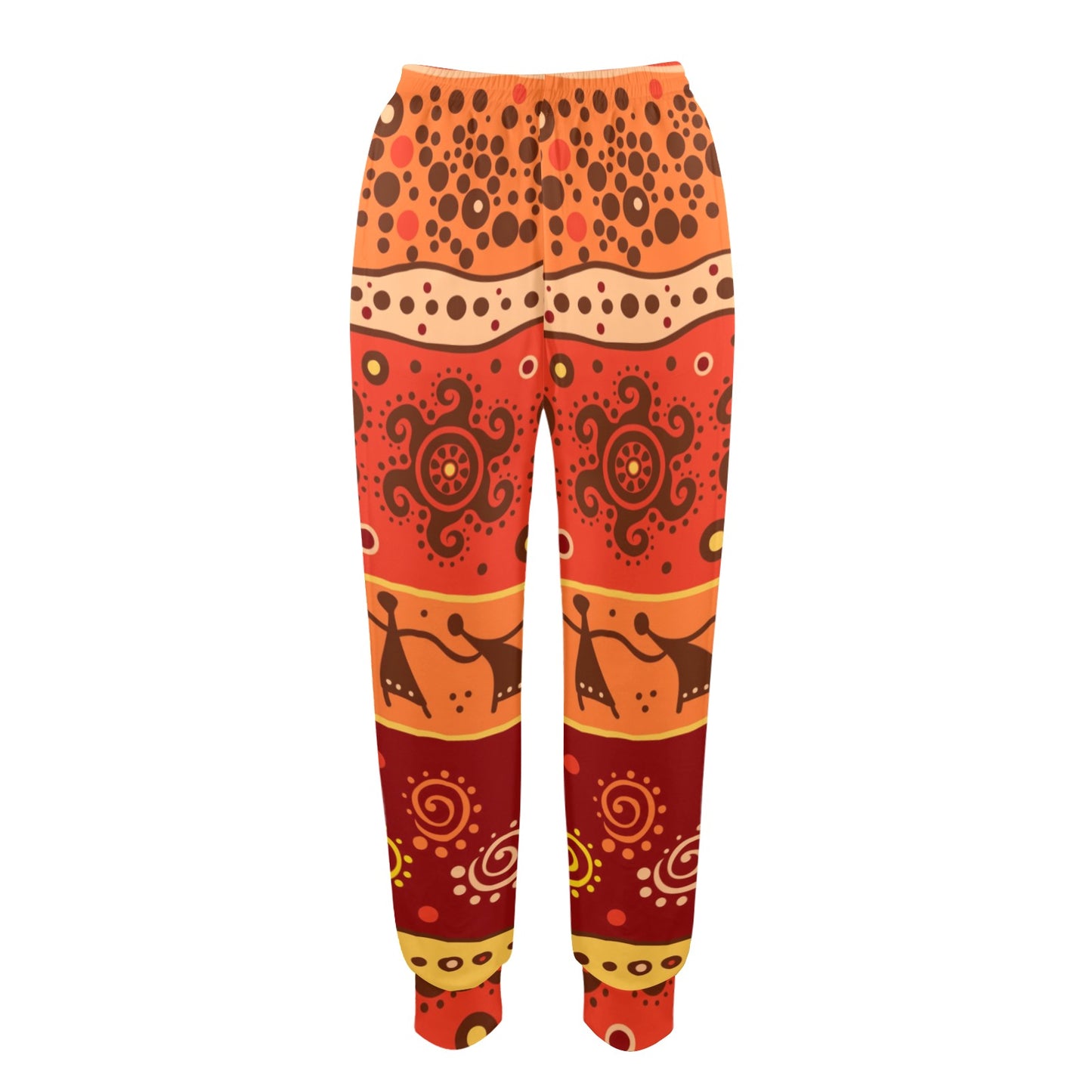 African Pattern Print Design 04 Women's Casual Track Pants