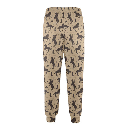 Cowboy Pattern Print Design 05 Men's Casual Track Pants