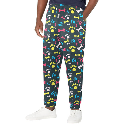 Paw Design Print Men's Casual Track Pants