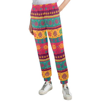 Ethnic Design Print Pattern JJ0134 Women's Casual Track Pants