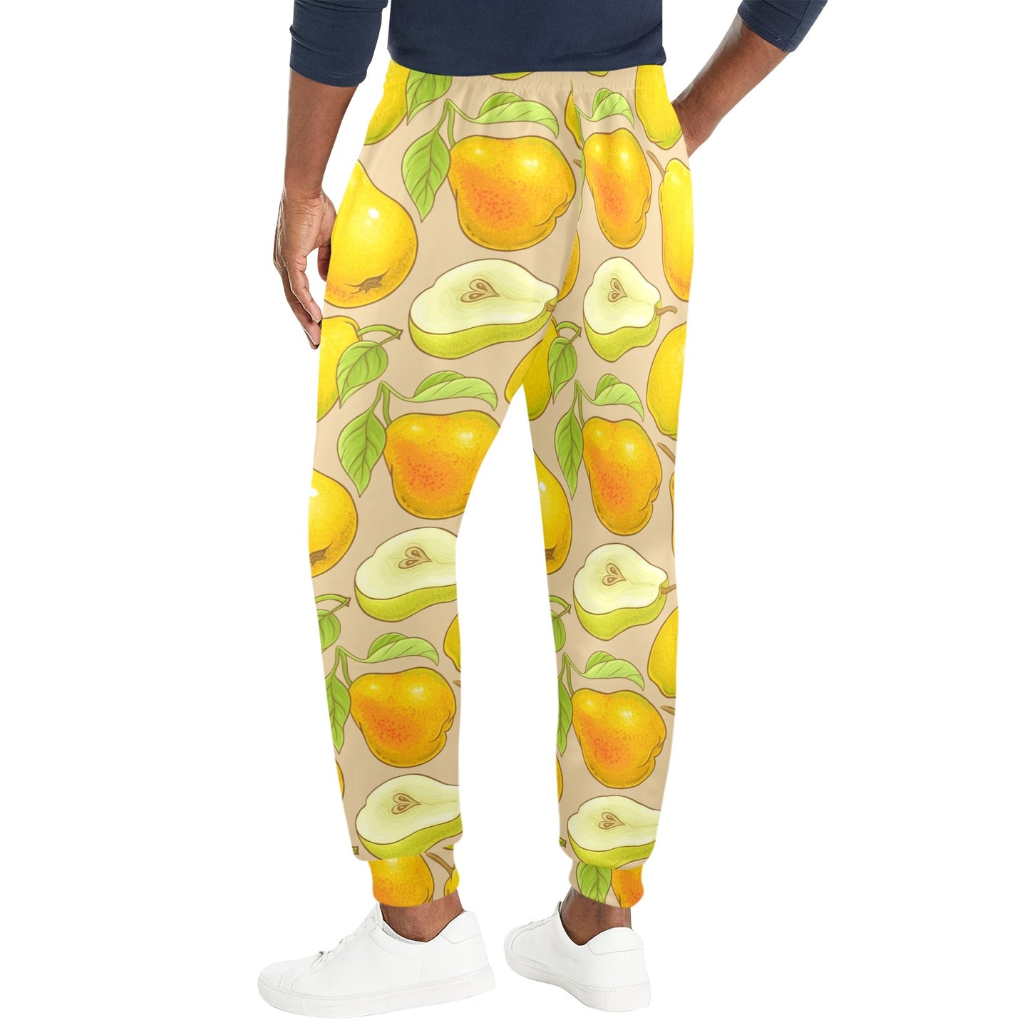 Pear Pattern Print Design PE05 Men's Casual Track Pants