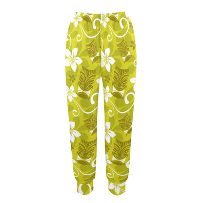 Hawaiian Themed Pattern Print Design H019 Women's Casual Track Pants
